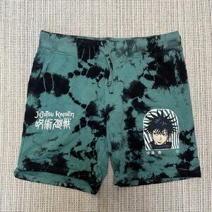 Episode x  Jujutsu Kaisen Megumi Green Tie Dye Sweat Shorts M